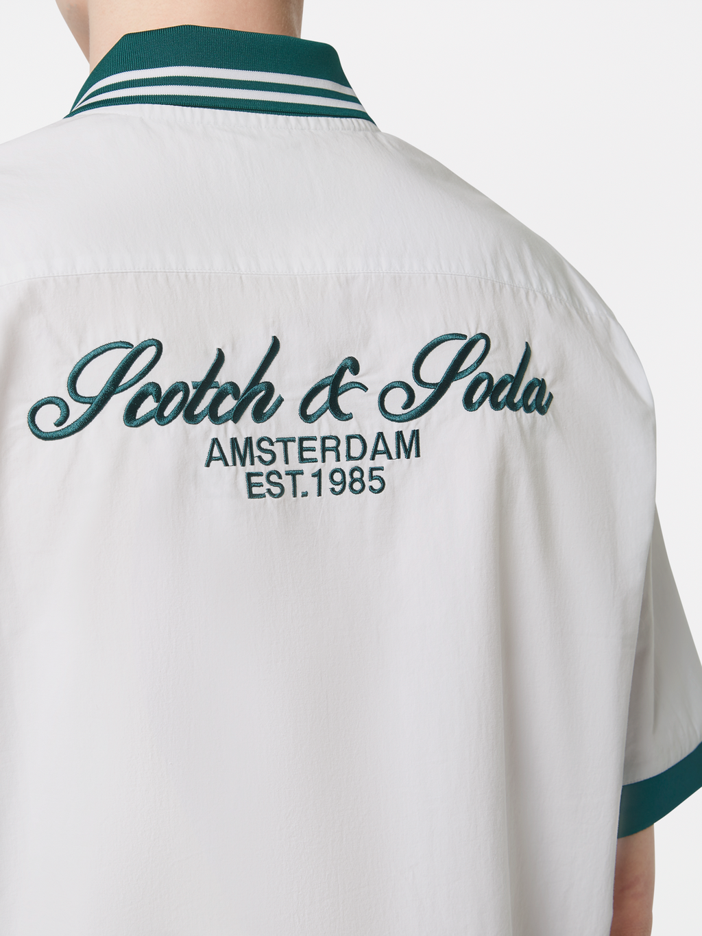 Relaxed poplin polo shirt