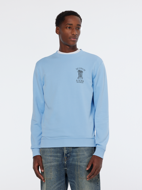 Left chest artwork sweatshirt