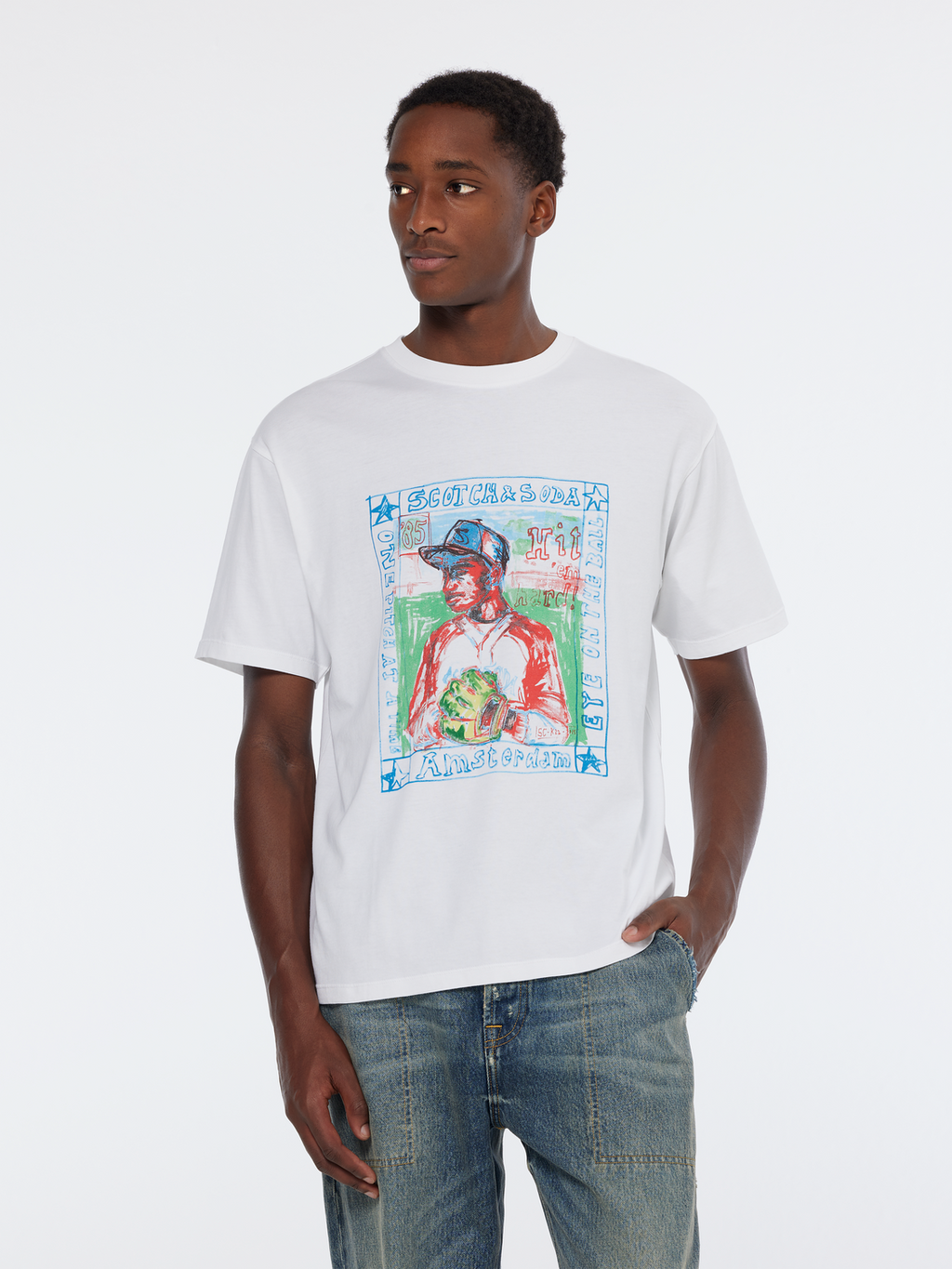 “Scotch & Soda” チェストアートワークプリントTシャツ Blue 楽天市場】-【セール 30％OFF】 【スコッチ&ソーダ SCOTCH&SODA