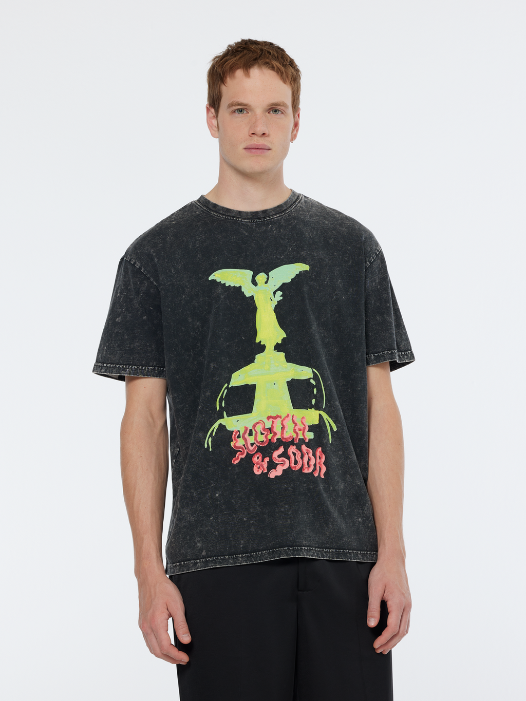 Washed artwork relaxed fit t-shirt