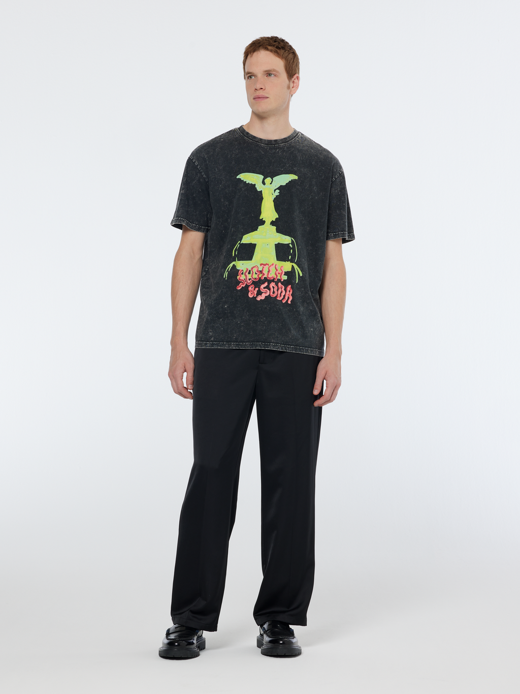 Washed artwork relaxed fit t-shirt