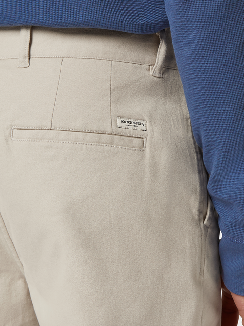 Seasonal core - Stuart   washed cotton-blend twill chino