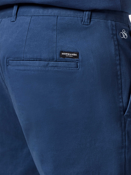 Seasonal core - Stuart   washed cotton-blend twill chino