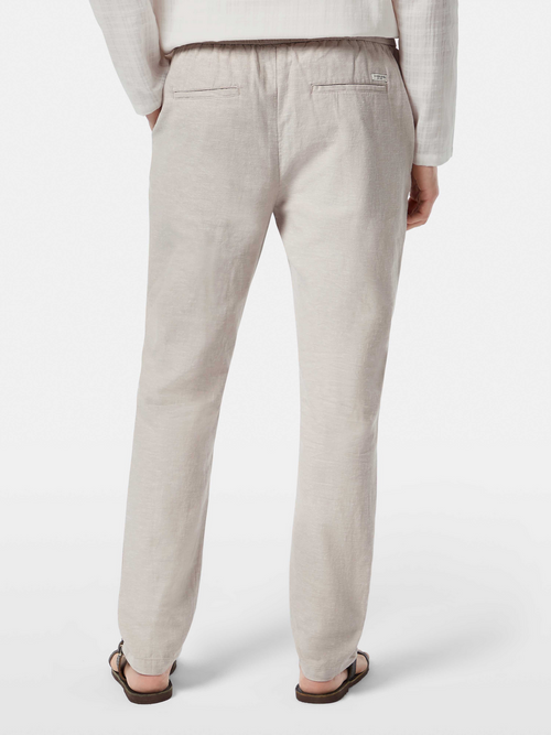 Seasonal core - Warren cotton-linen twill jogger