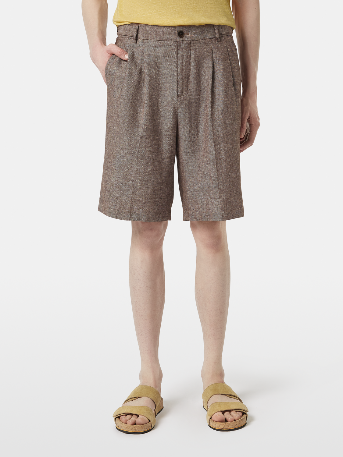 Cotton-Linen Bermuda Short