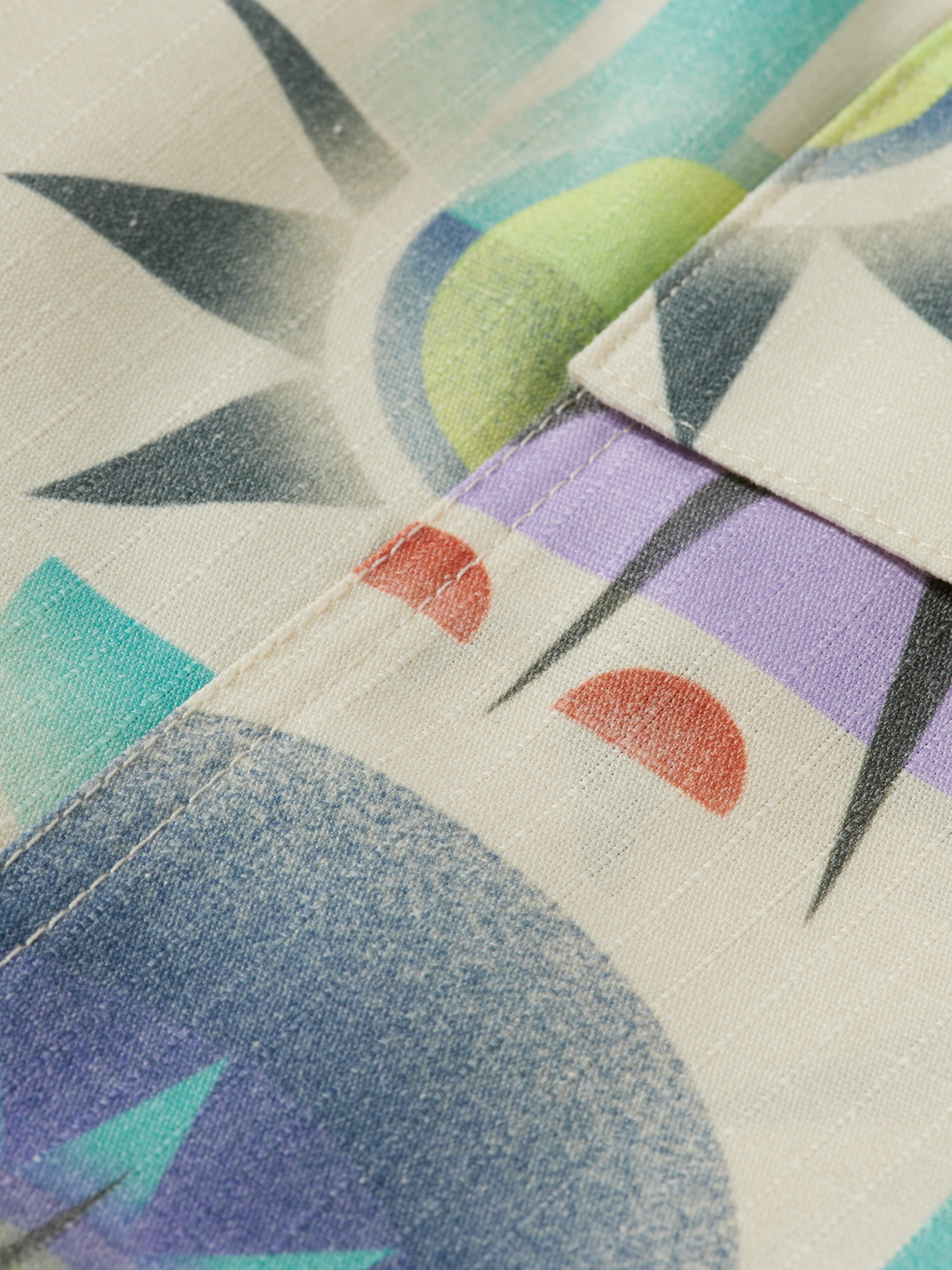 Wide fit printed ribstop cargo short