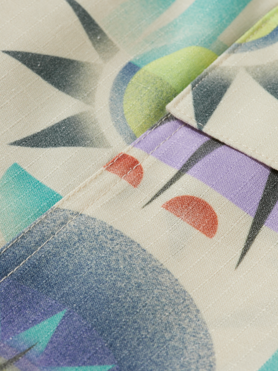 Wide fit printed ribstop cargo short