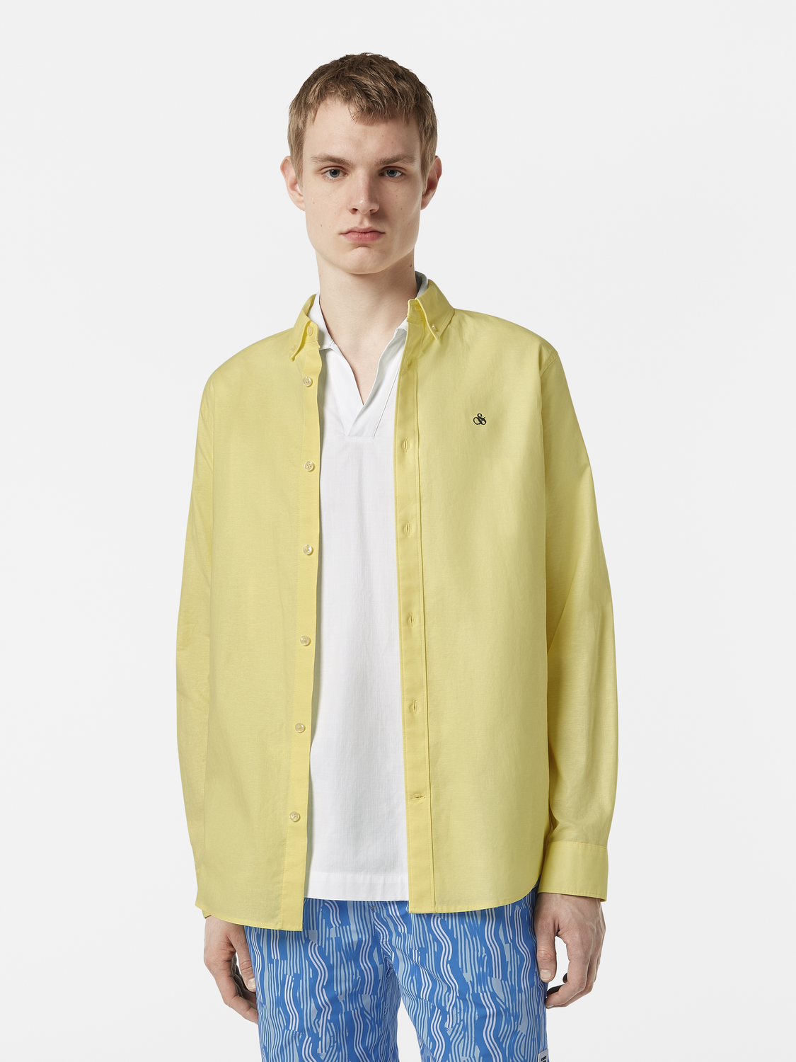 Seasonal core - Regular fit solid oxford shirt