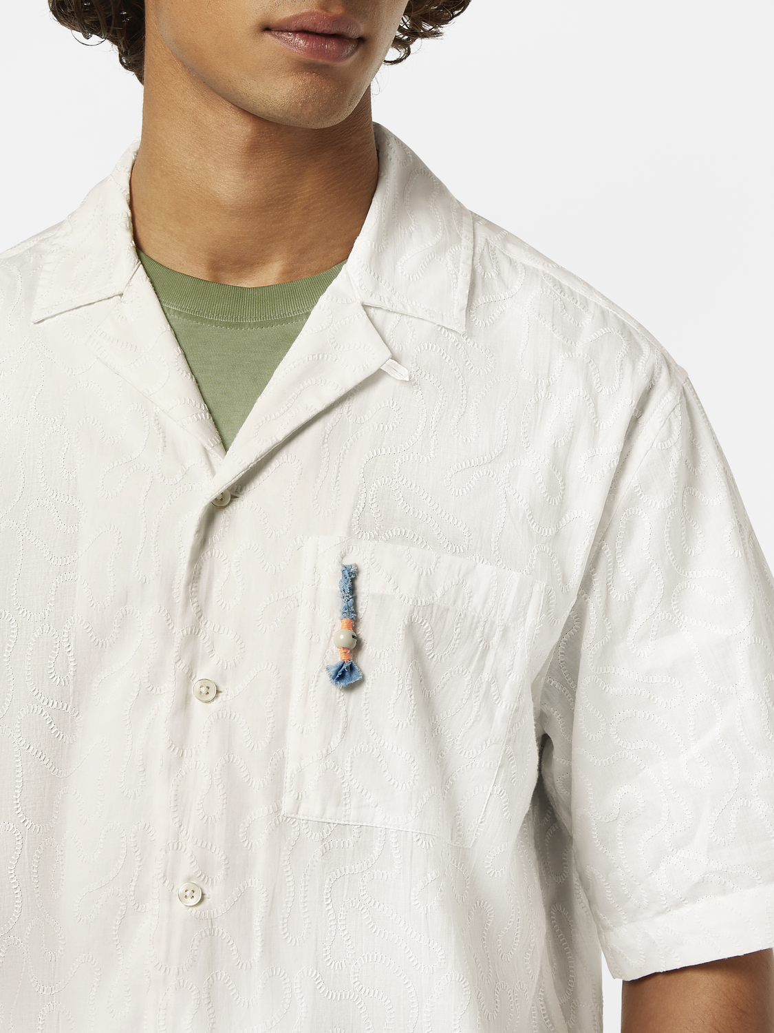 Embroidered Short Sleeve Shirt