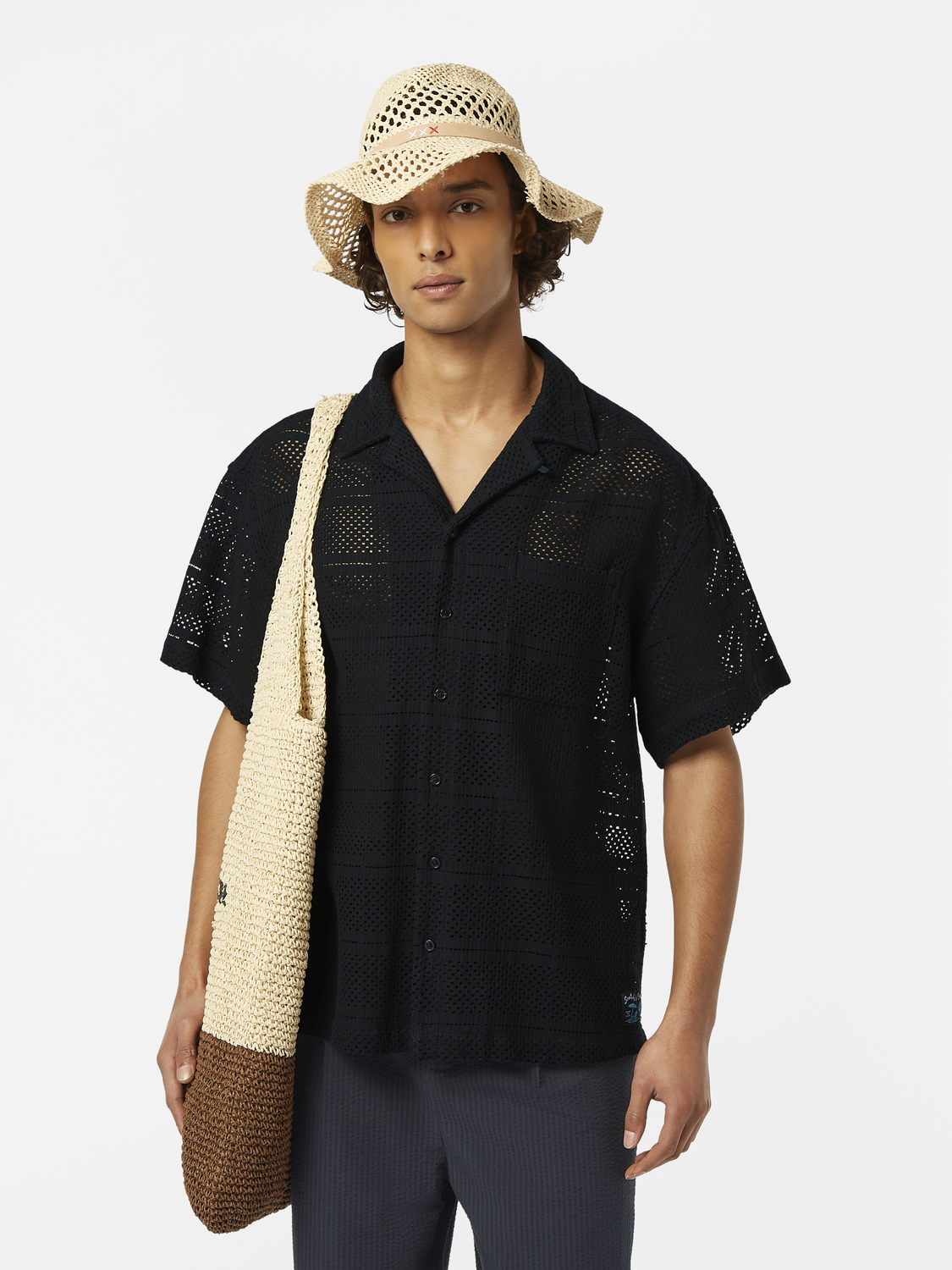 Crochet Short Sleeve Shirt