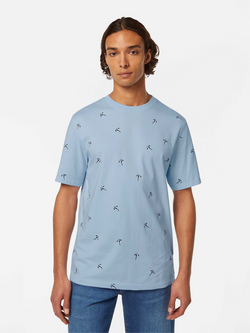 Regular fit micro AOP T-shirt