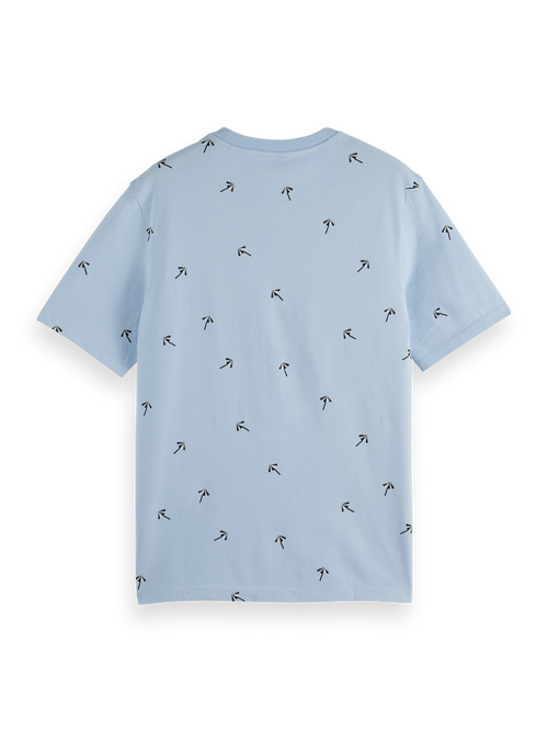 Regular fit micro AOP T-shirt