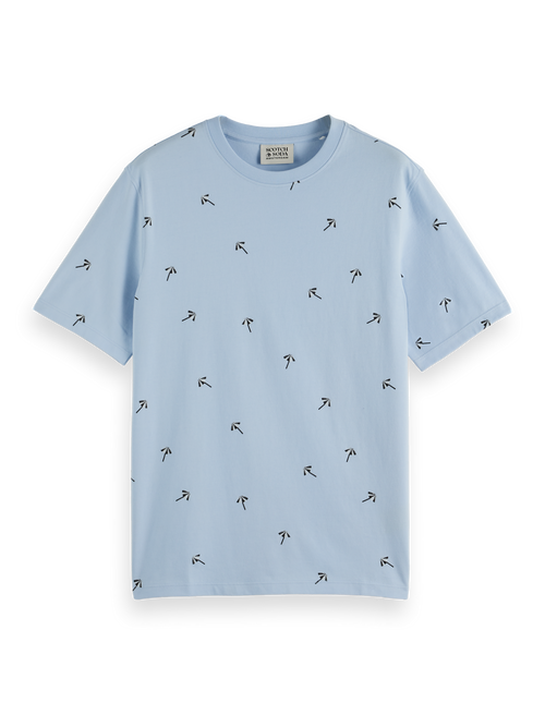 Regular fit micro AOP T-shirt