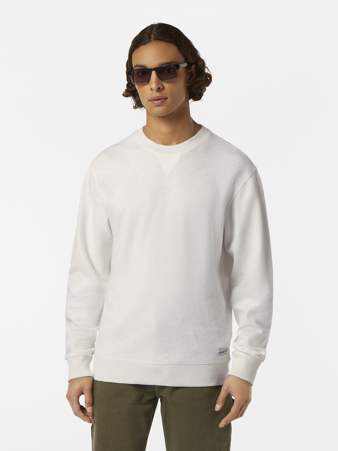 garment-dyed sweatshirt