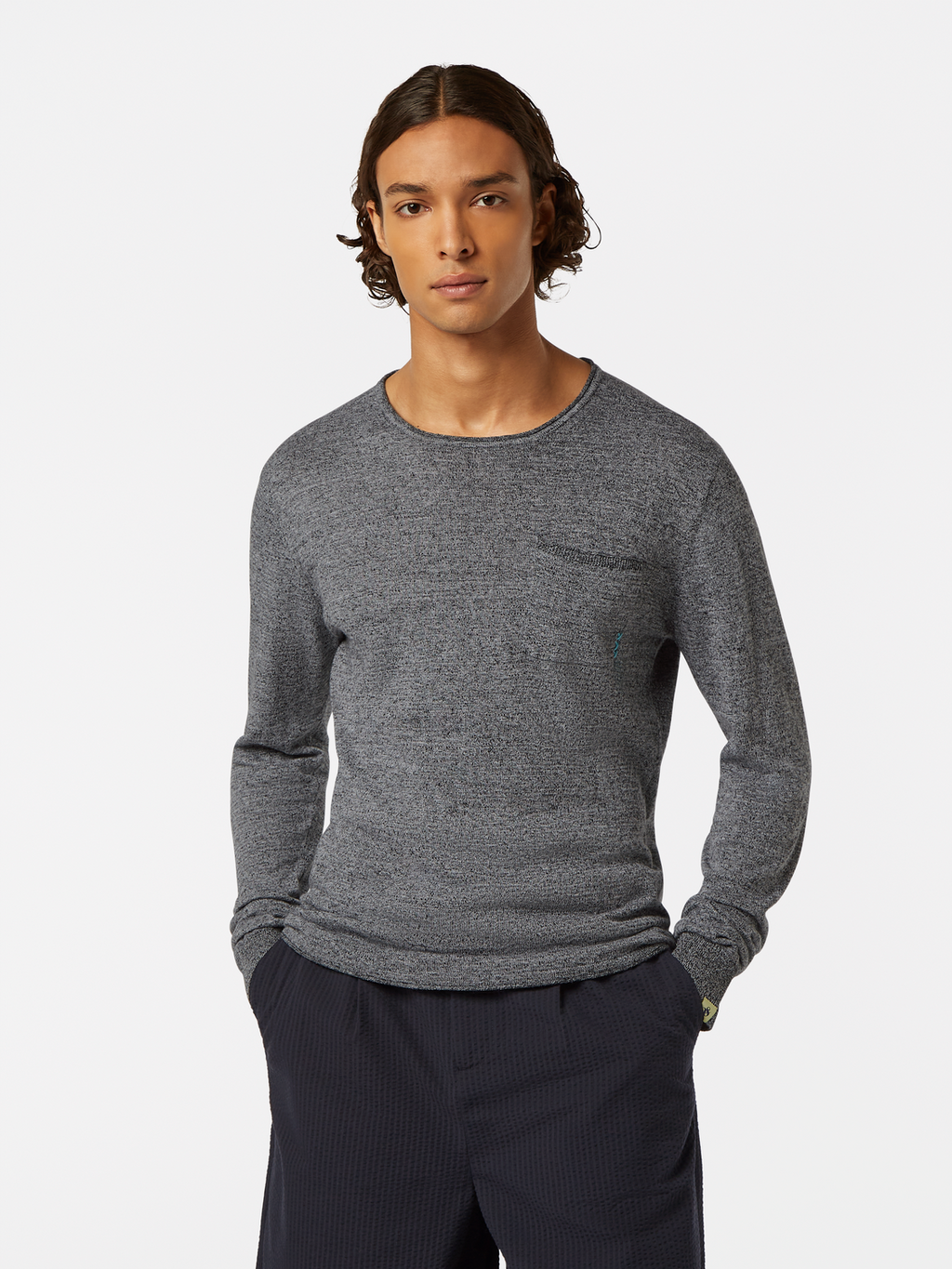 Linen-Blend Jumper