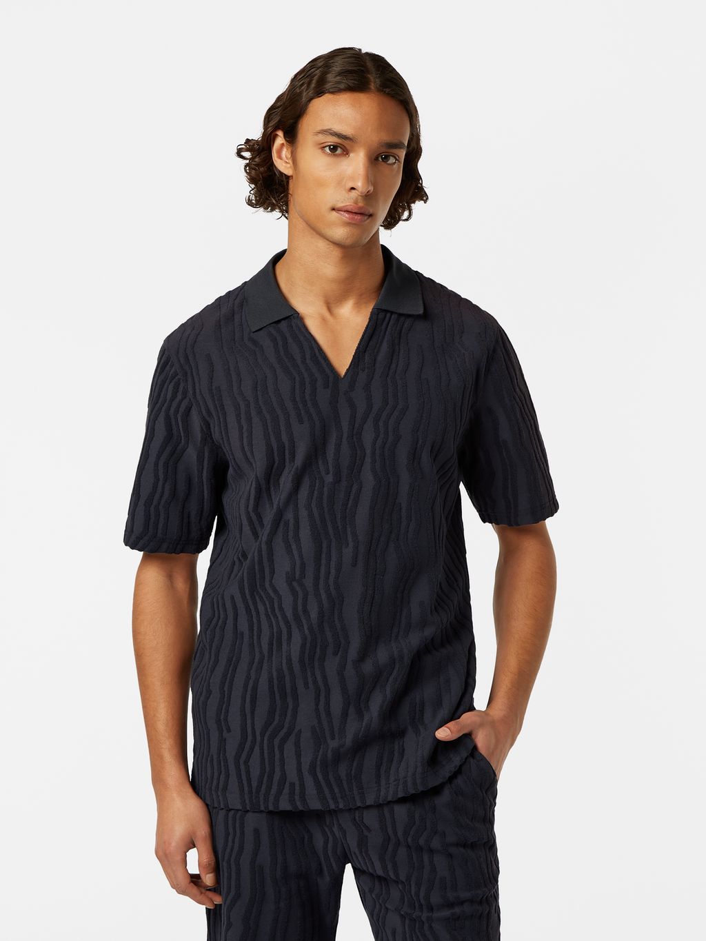 Jacquard Terry Polo