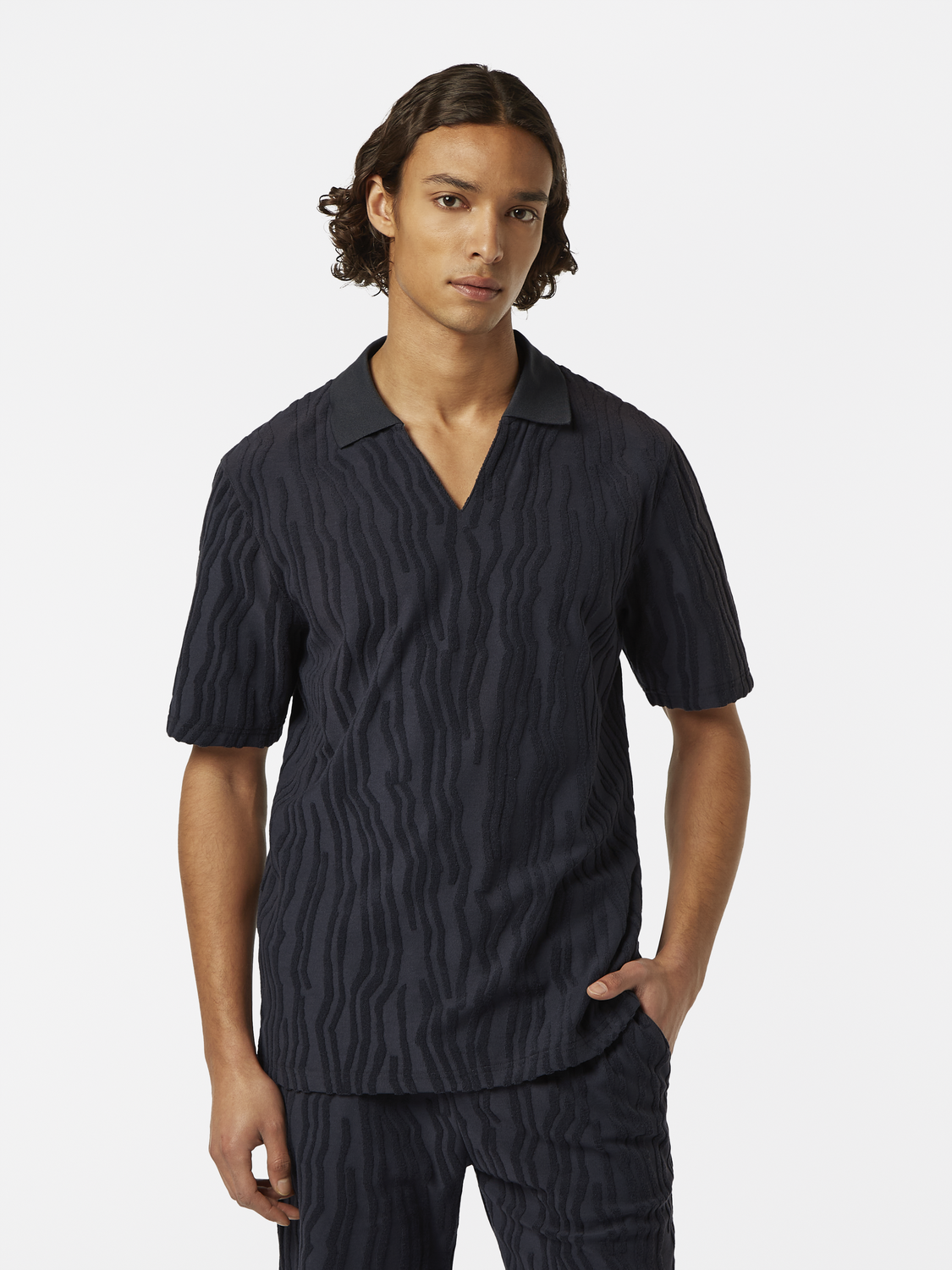 Jacquard Terry Polo