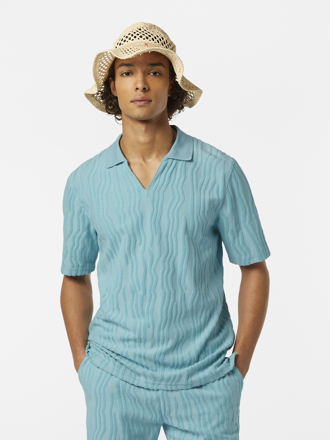 Jacquard Terry Polo