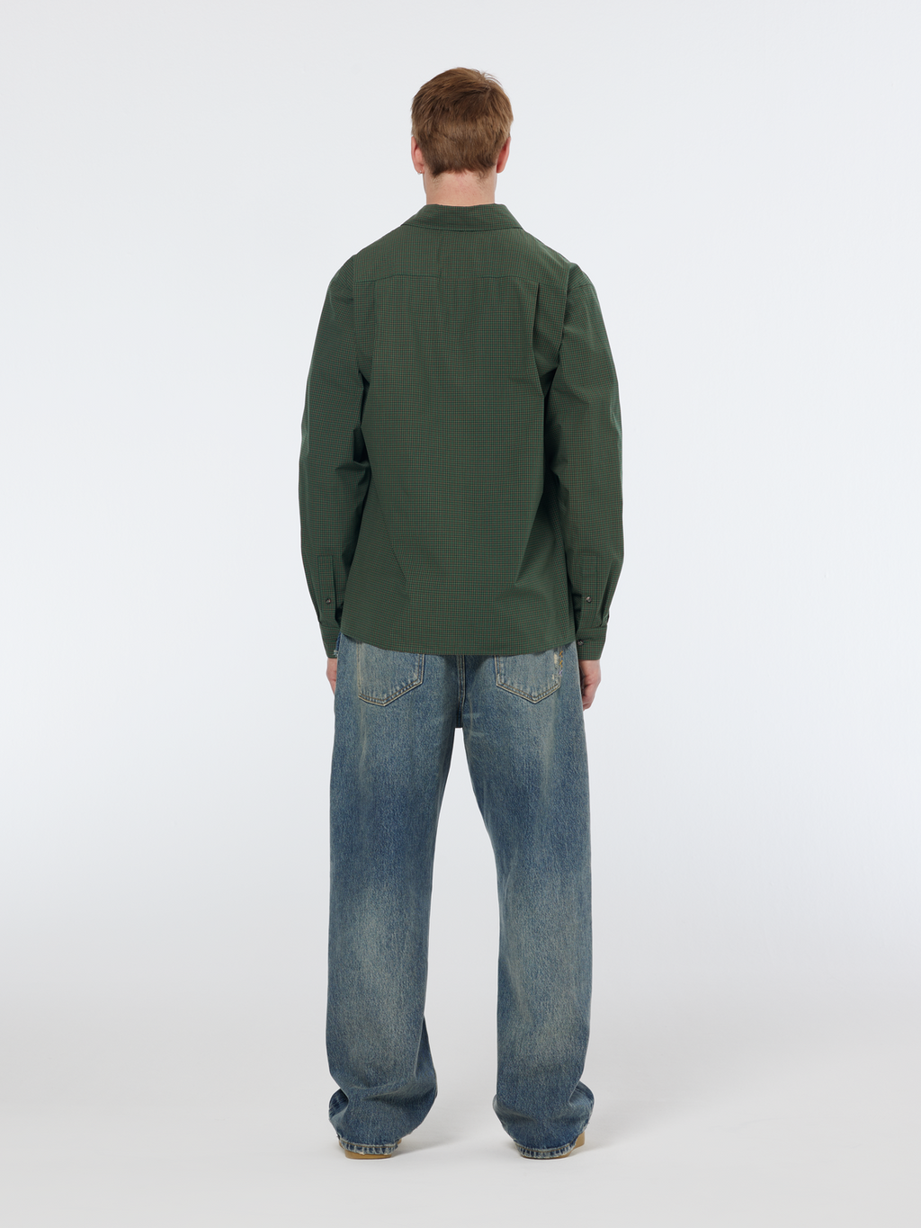 Relaxed yarn-dyed check shirt