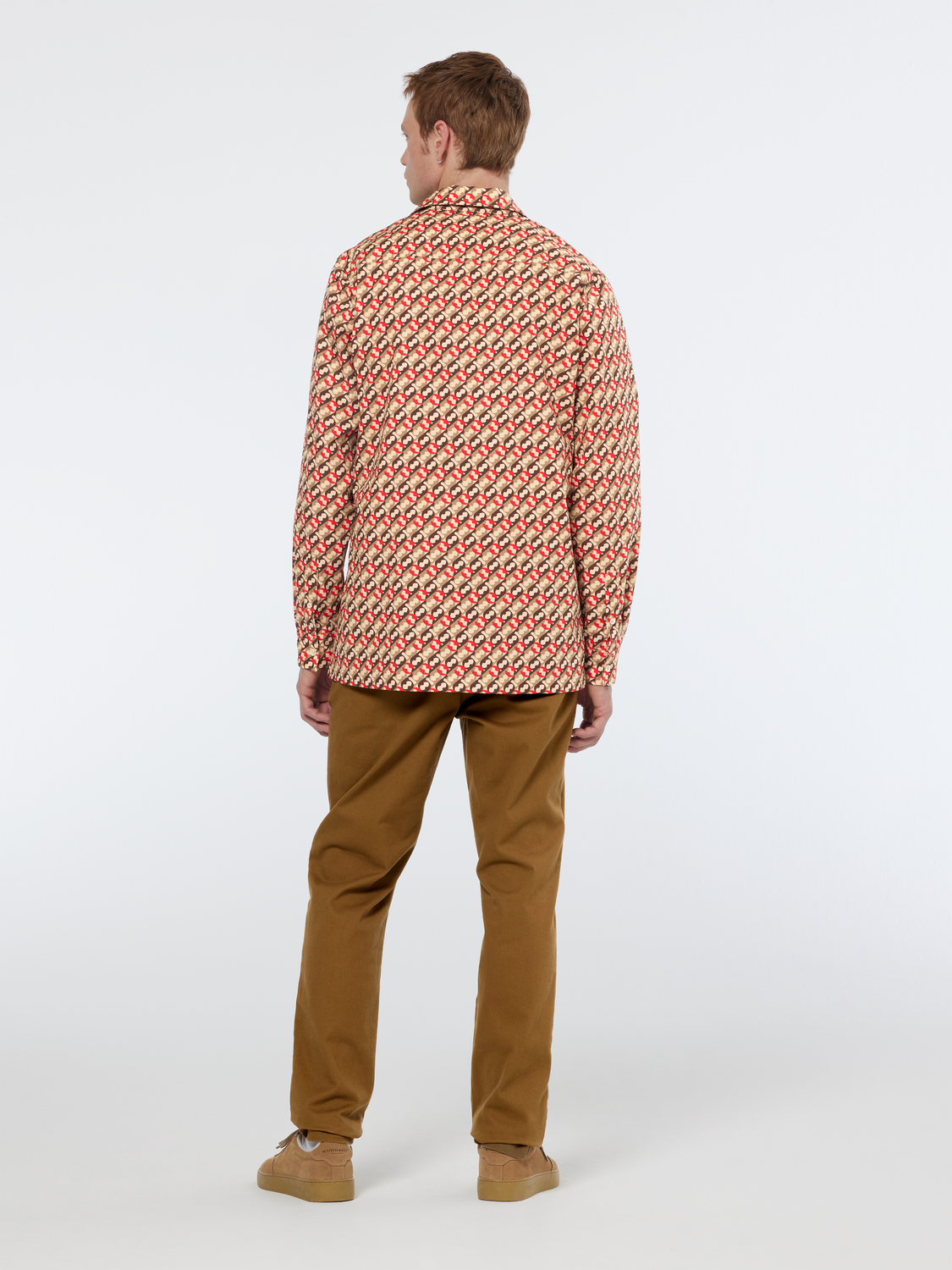 Regular geo-print shirt