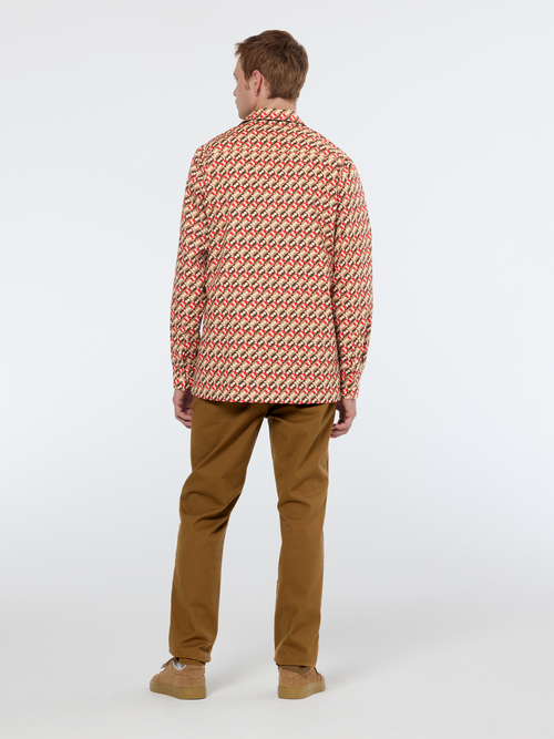 Regular fit geo-print shirt