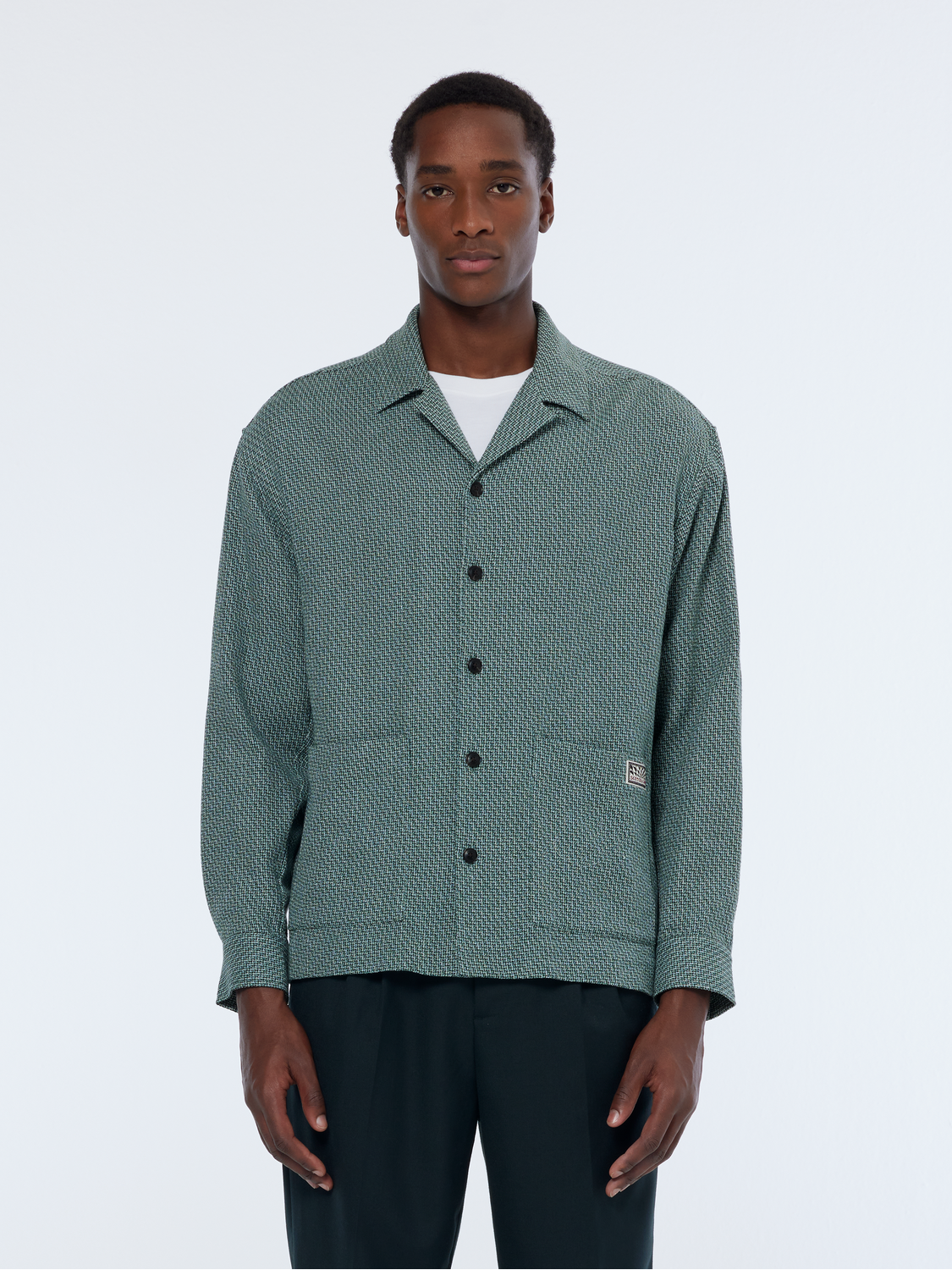 Relaxed structured overshirt