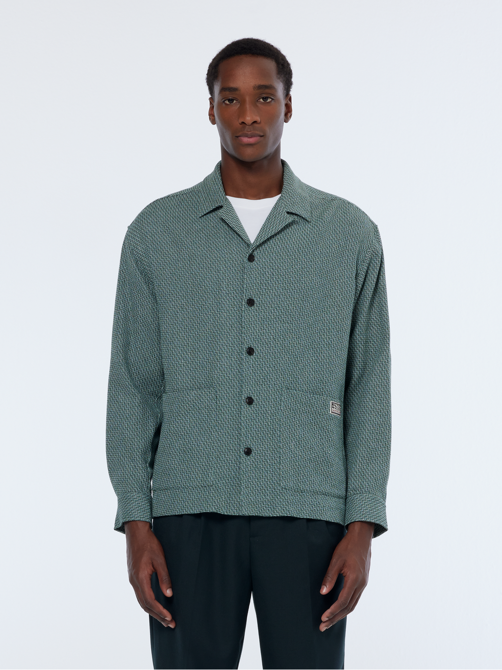 Relaxed structured overshirt