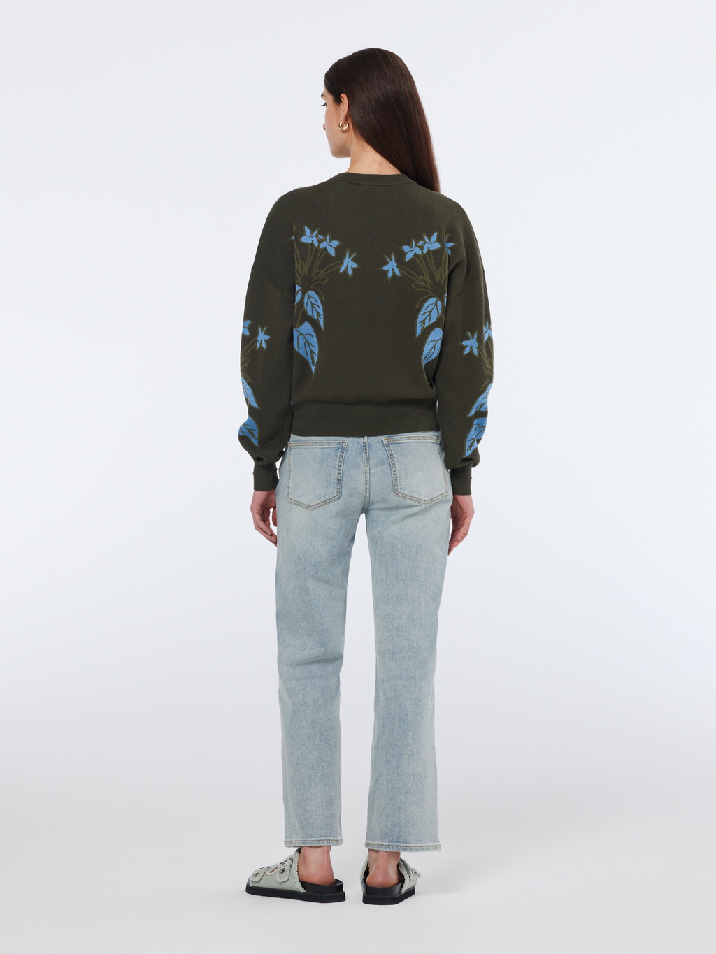 Relaxed jacquard pullover