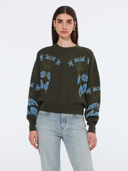 Relaxed jacquard pullover