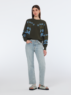 Relaxed jacquard pullover