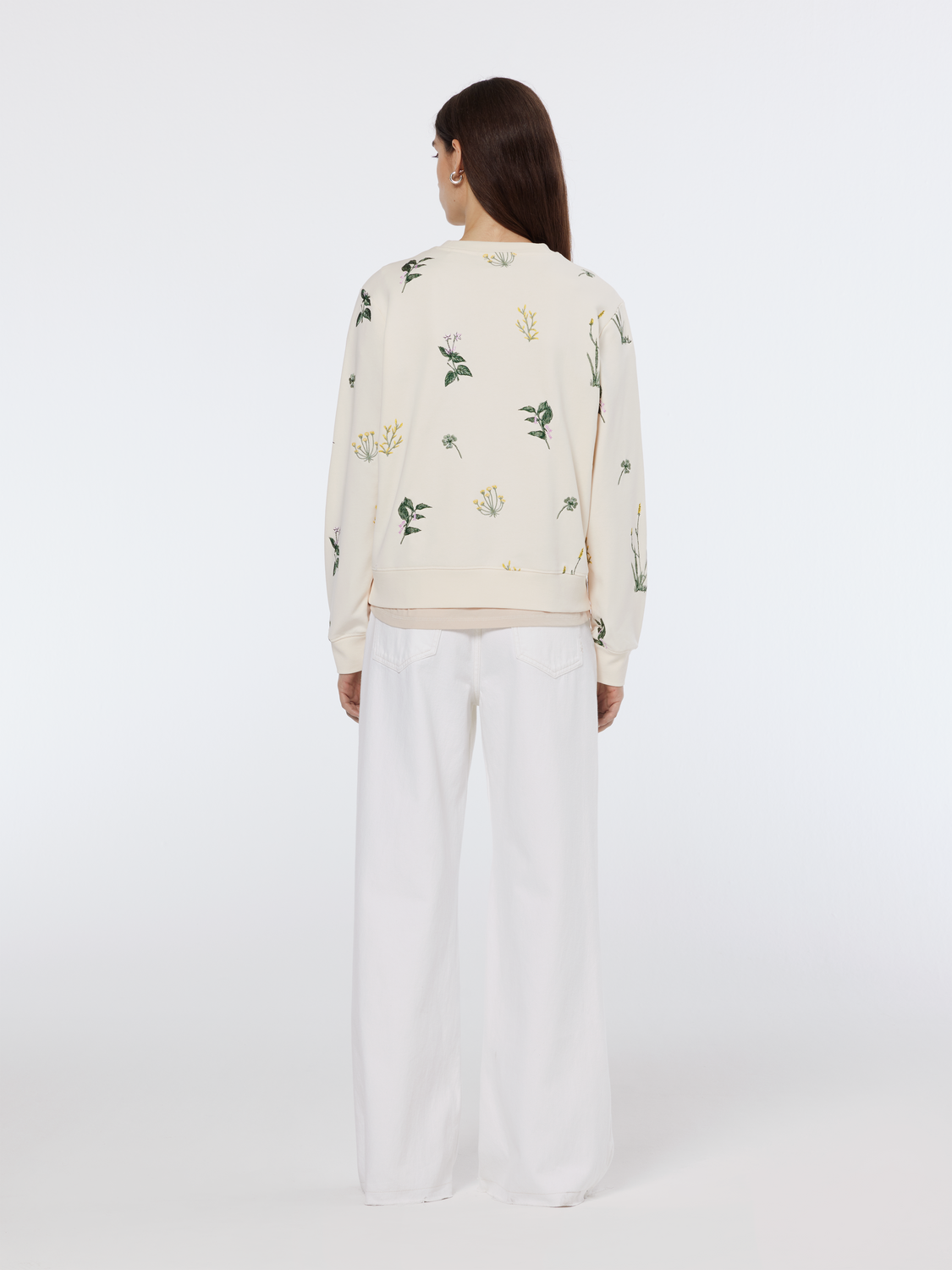 embroidery regular sweatshirt