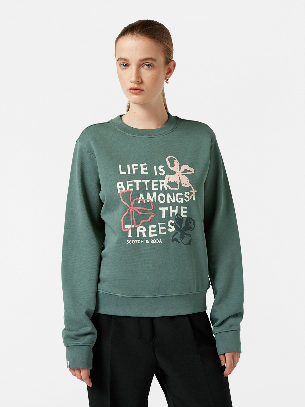 Puff artwork regular fit sweatshirt