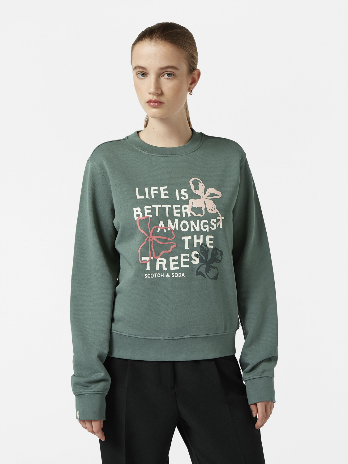 Puff artwork regular fit sweatshirt