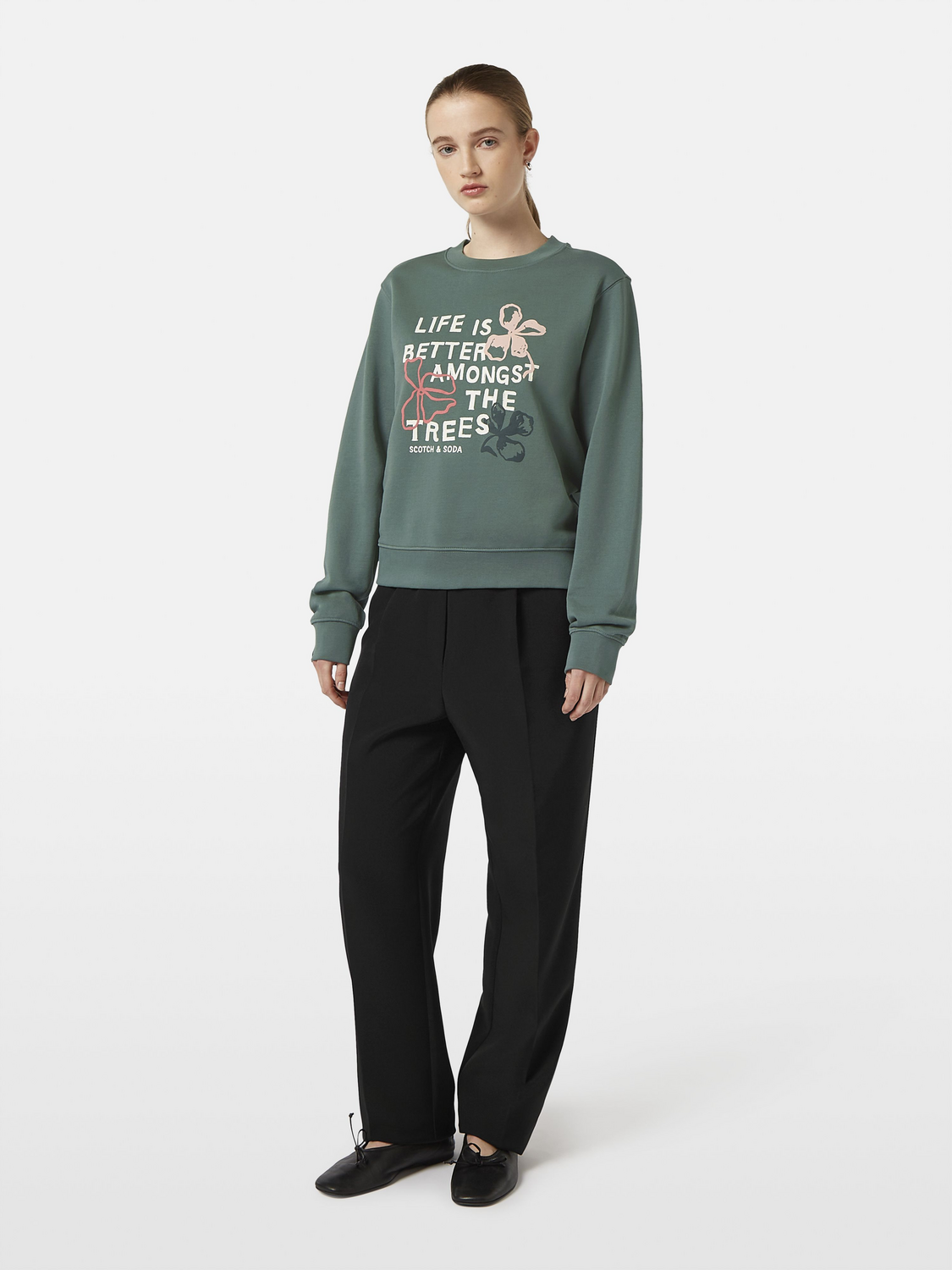 Puff artwork regular fit sweatshirt