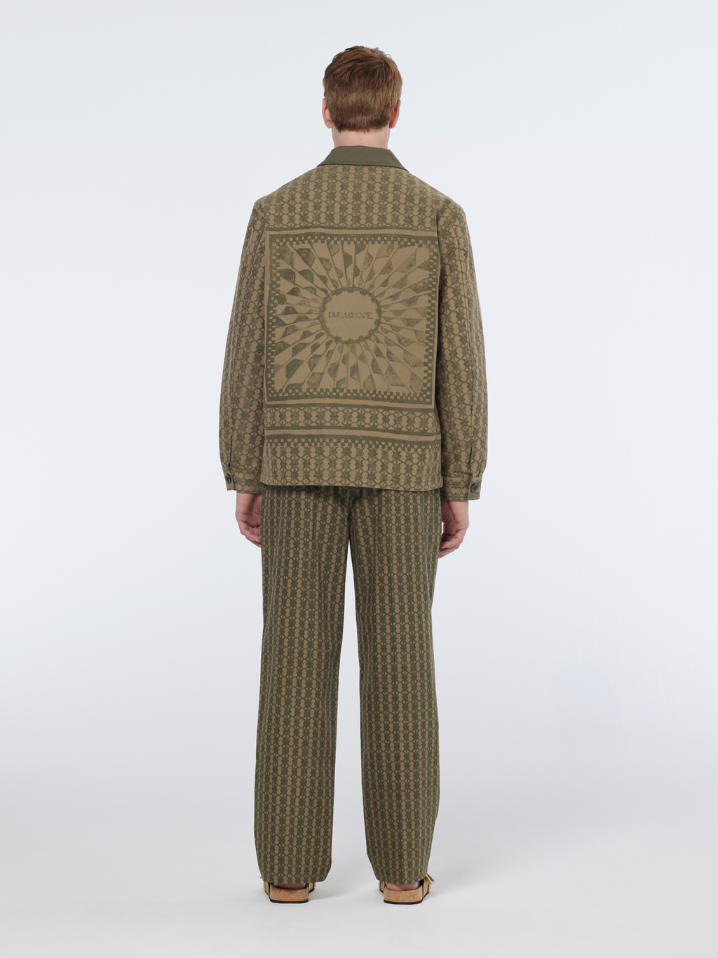 Cotton-blend jacquard jacket