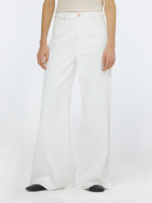 The Wave wide leg jeans  Faded White