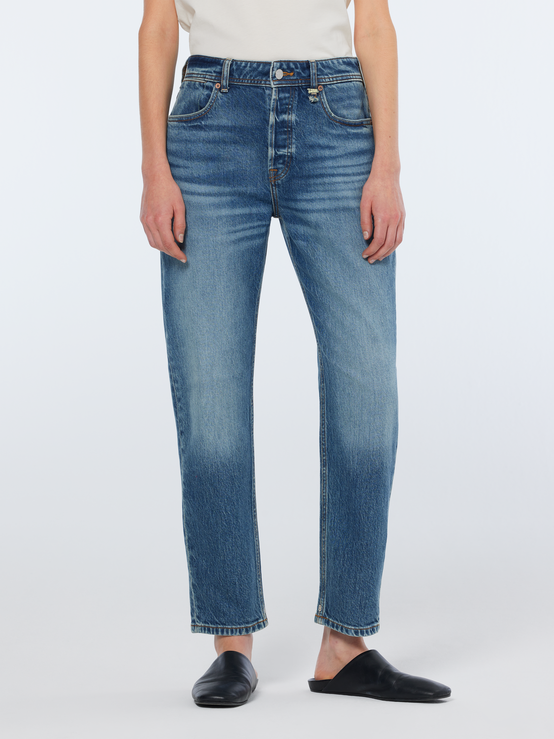 The Buzz stretch slim boyfriend denim