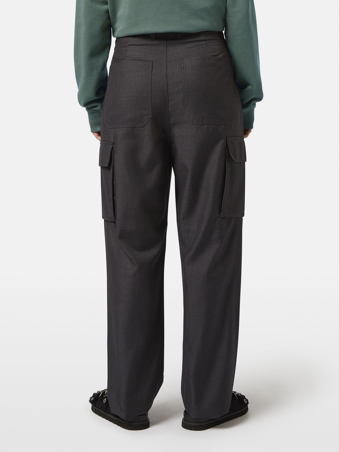 Faye high-rise tapered leg cargo pant