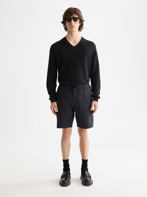 CORE - Fave - Cotton-Linen twill bermuda short