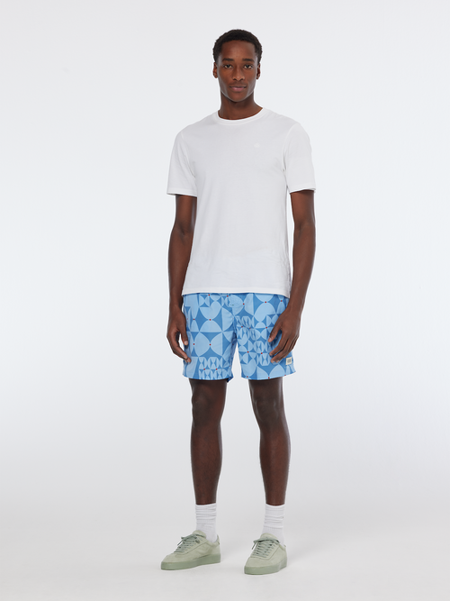 Printed mid-length swimshort