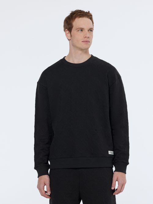 Jacquard regular fit sweatshirt