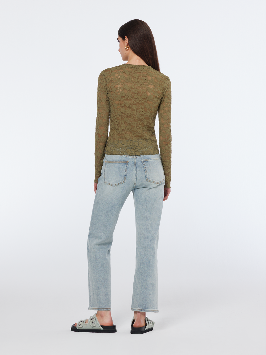 Floral lace Long Sleeve Top