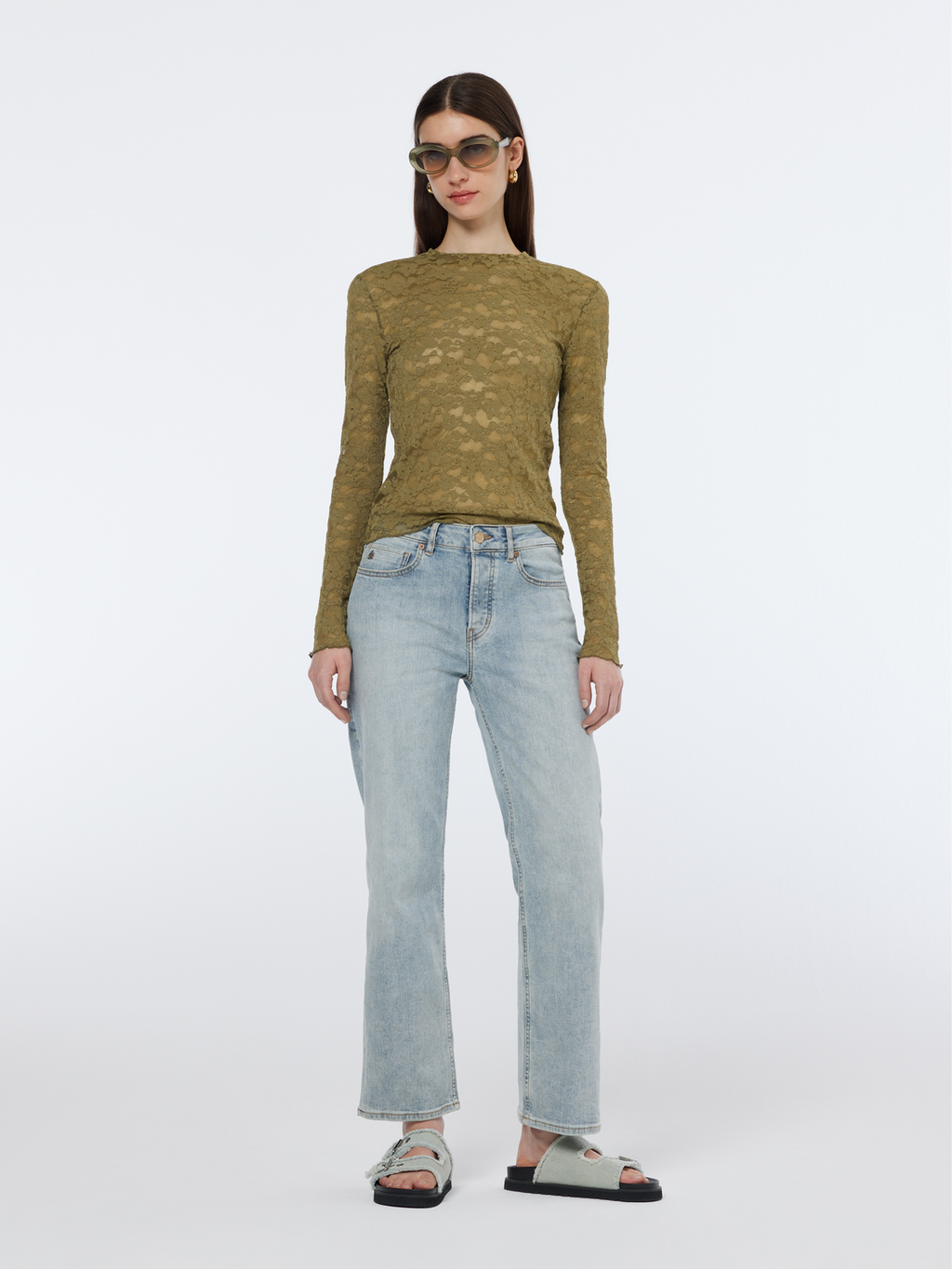 Floral lace Long Sleeve Top