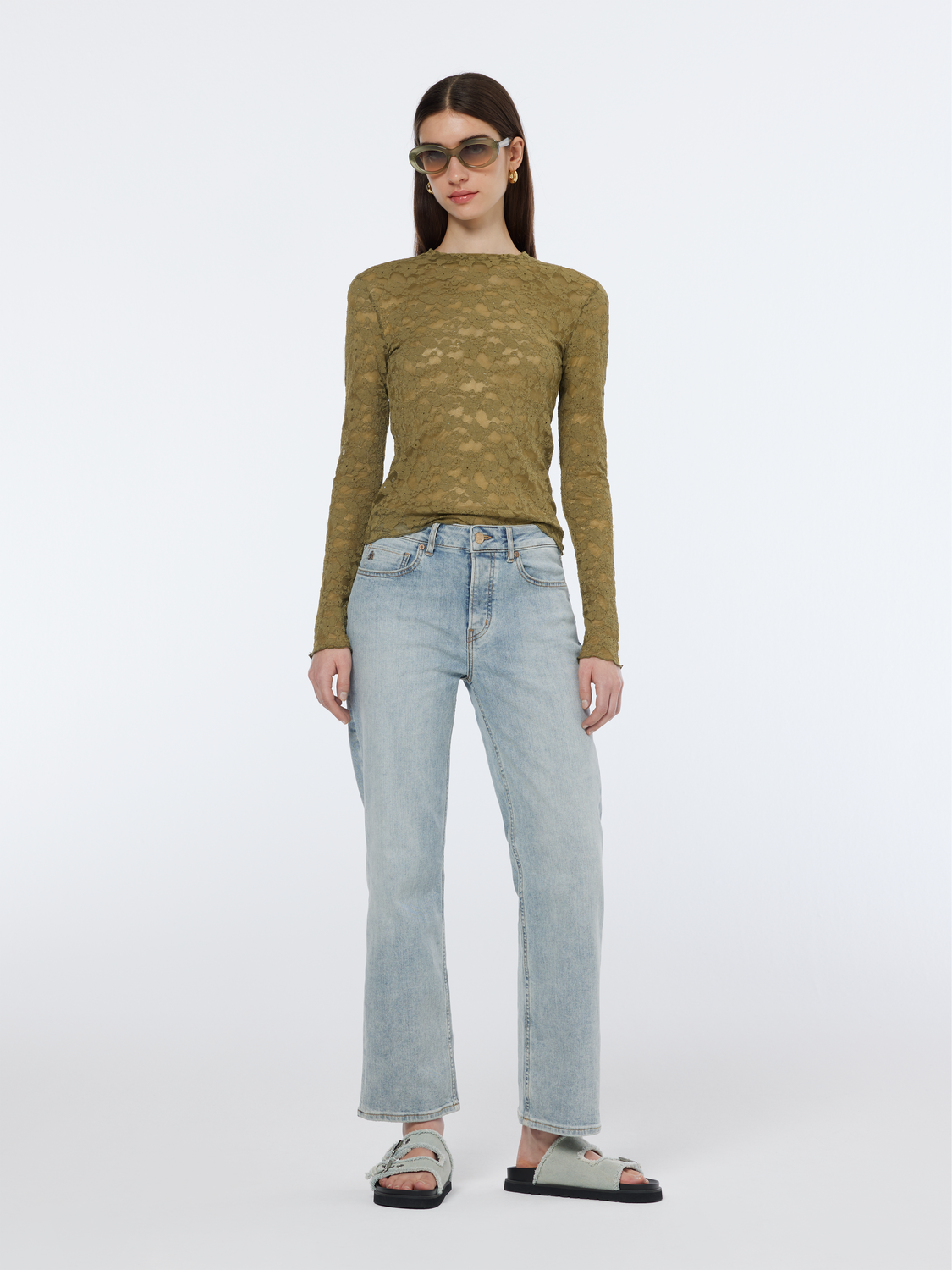 Floral lace Long Sleeve Top