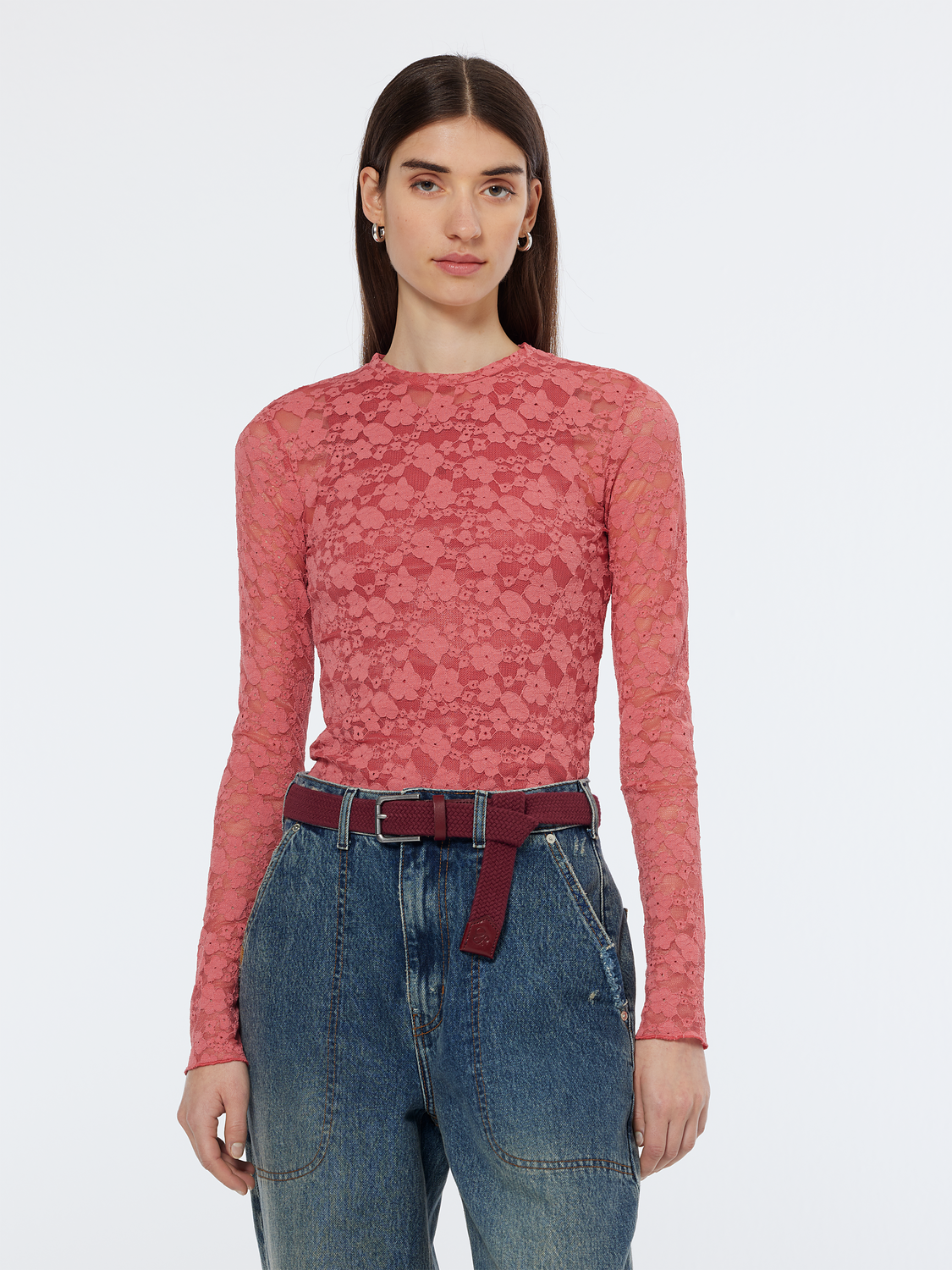 Floral lace Long Sleeve Top