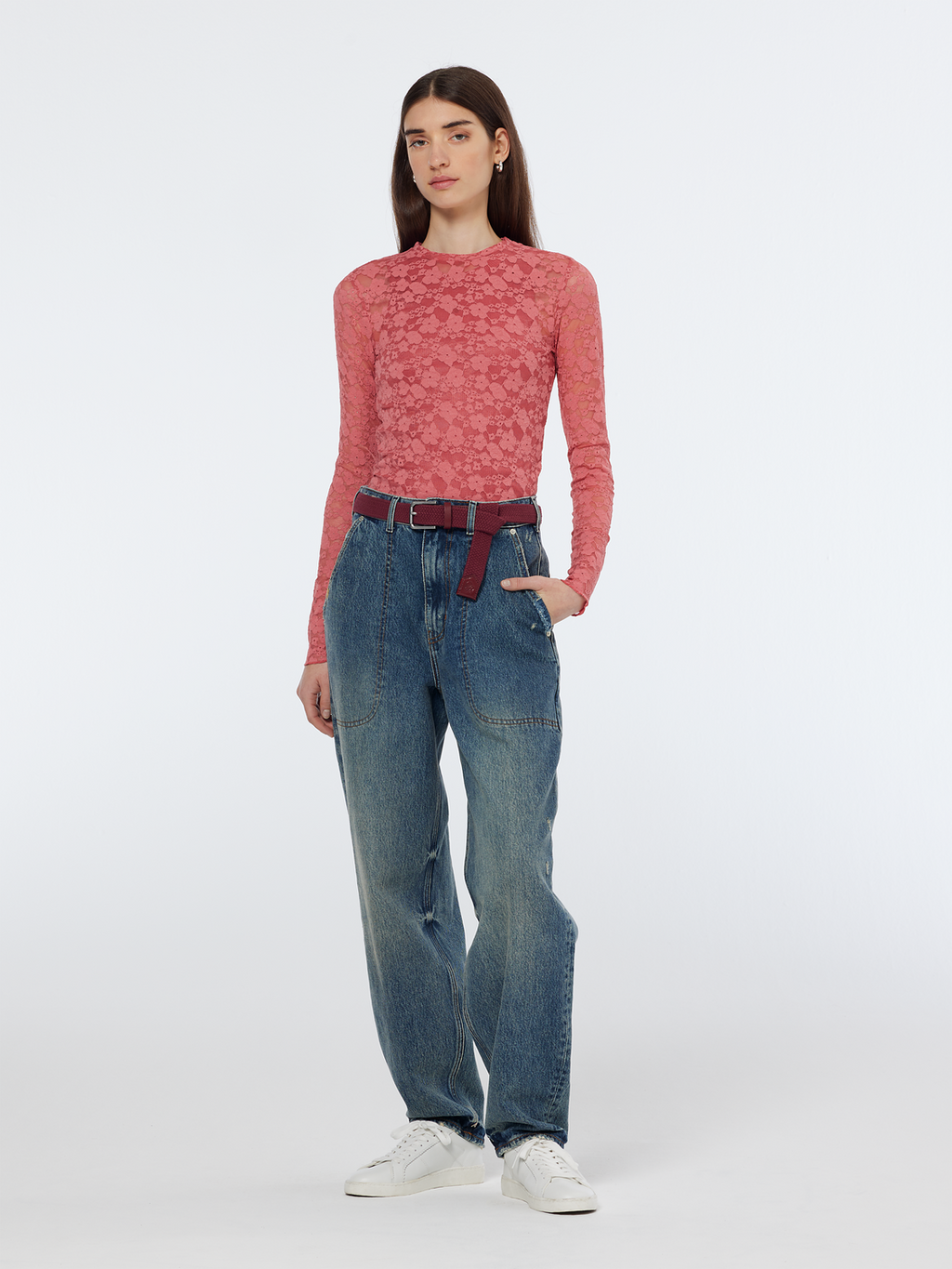 Floral lace Long Sleeve Top