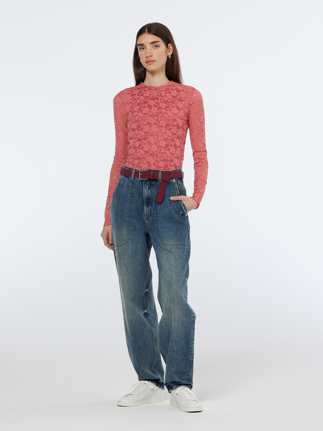 Floral lace Long Sleeve Top