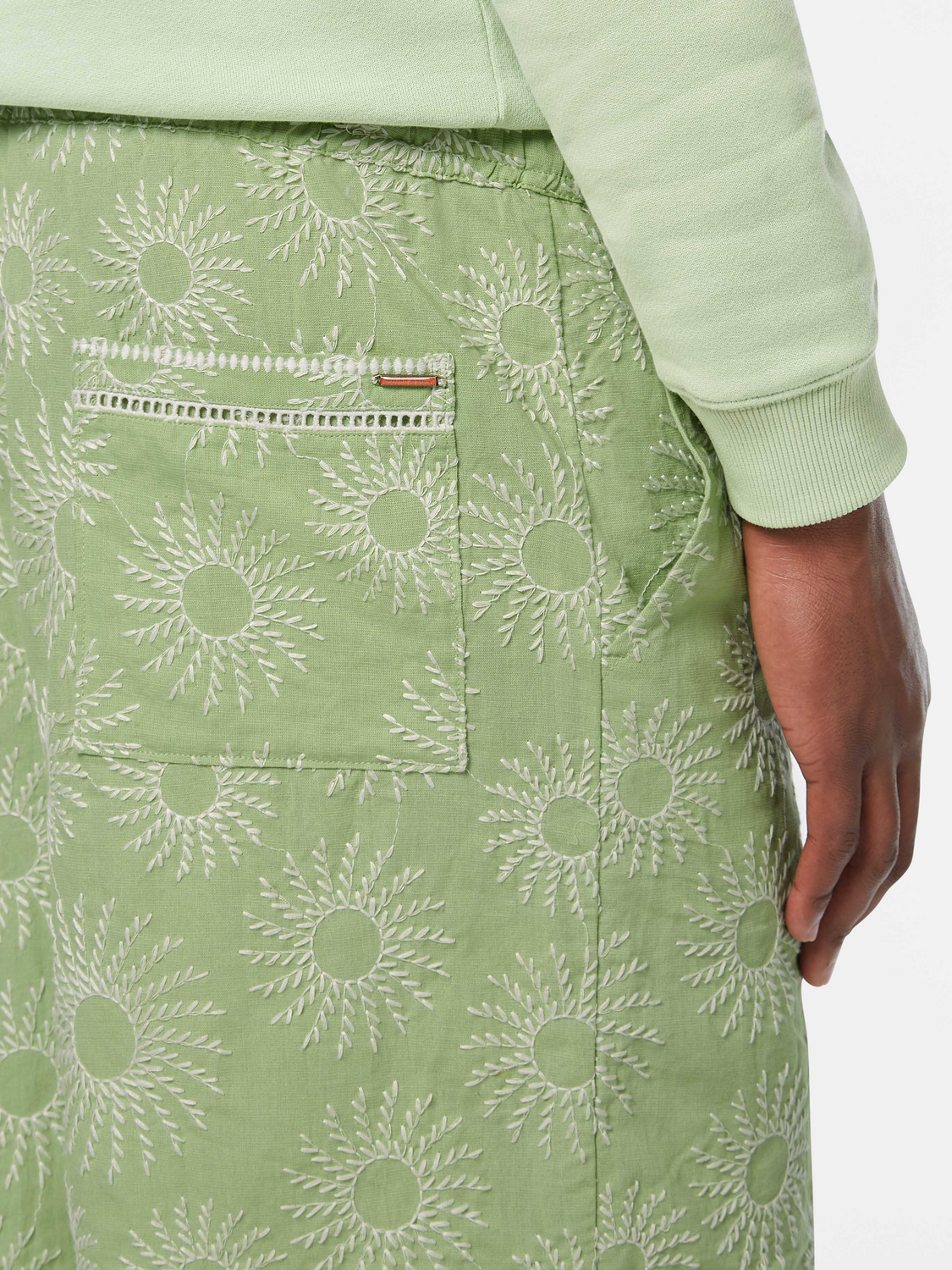 Embroidered Bermuda Shorts