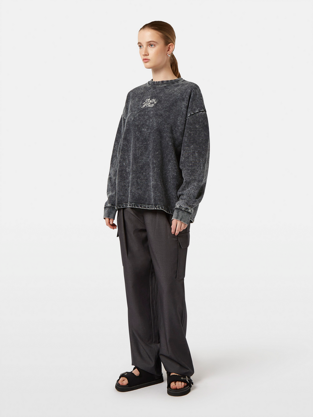 Washed logo sweatshirt