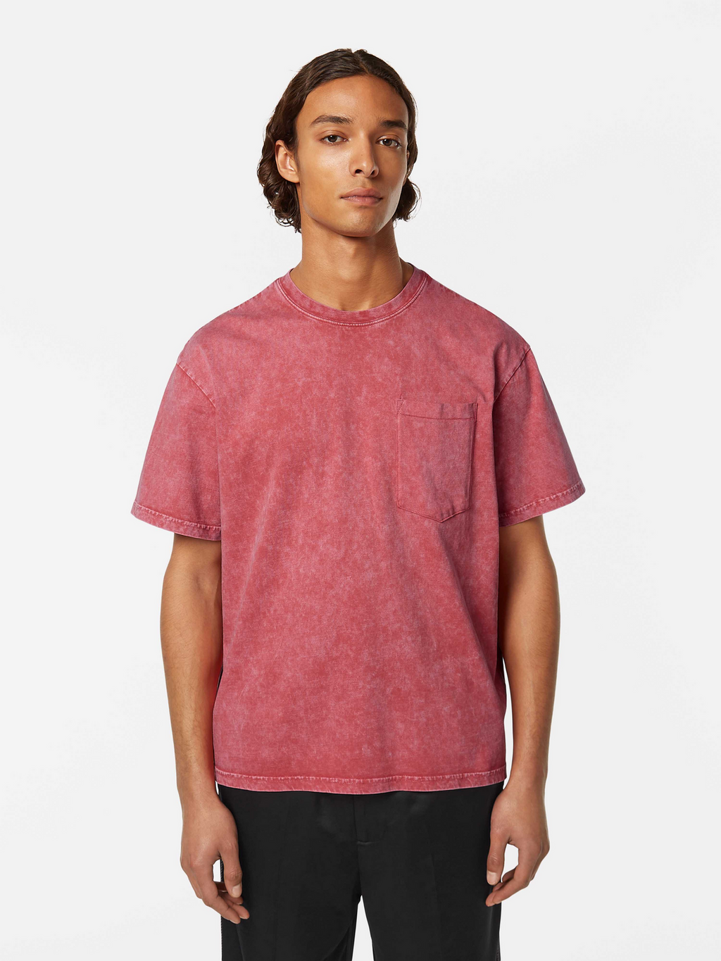 Washed pocket relaxed fit t-shirt